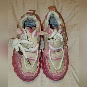 Pink and Cream Kids Shoes
